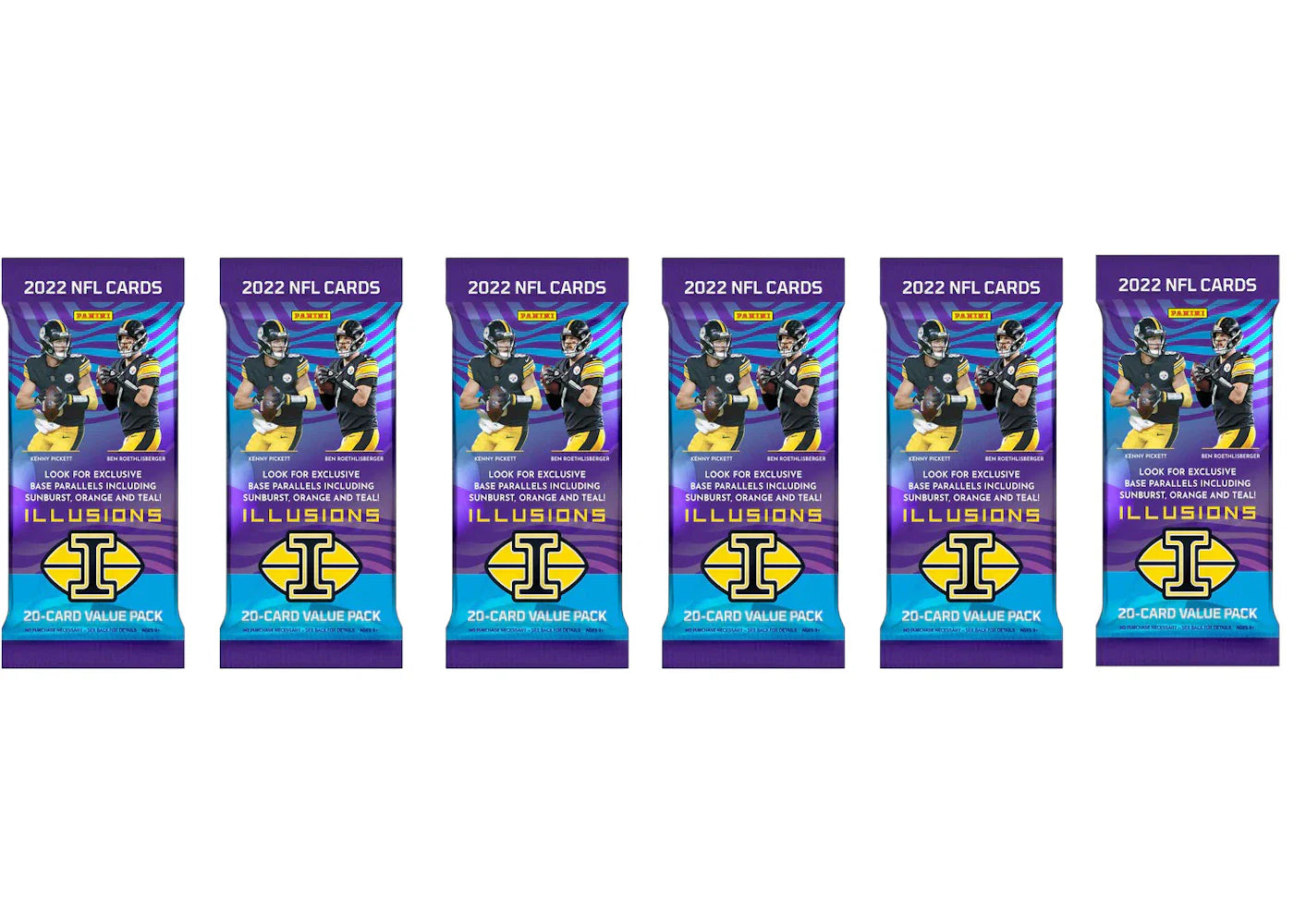 2022 Panini Illusions Football Jumbo Value Pack 6x Lot