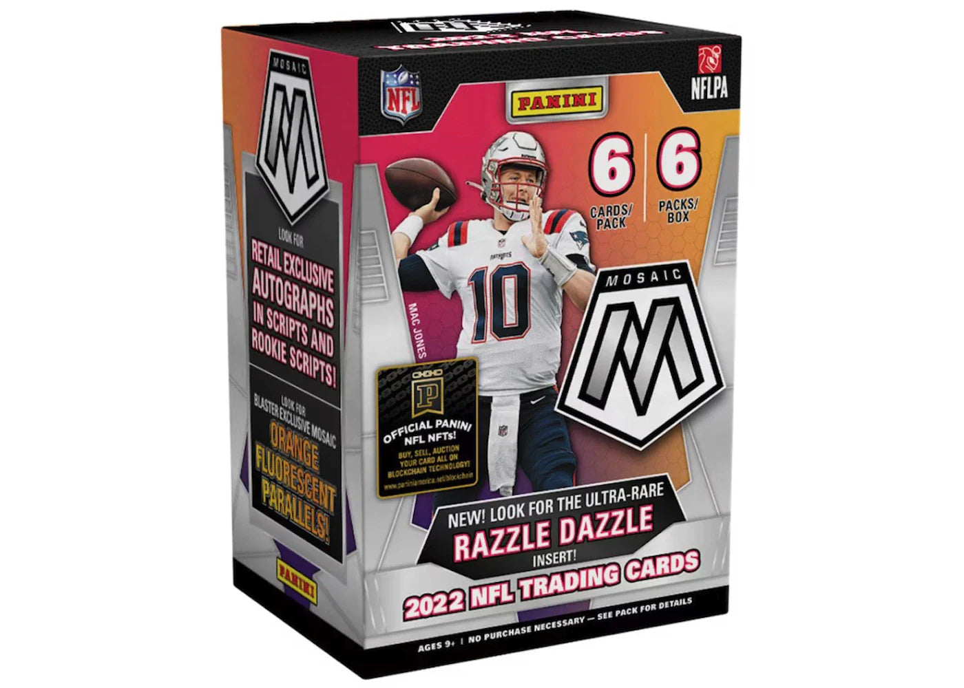 2022 Panini Mosaic Football Blaster Box (Orange Fluorescent Parallels)