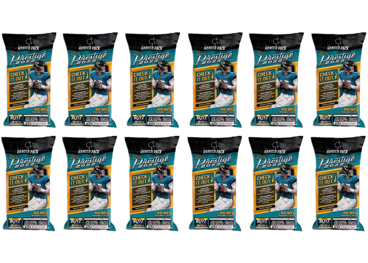 2022 Panini Prestige Football Hanger Pack (60 Count) 12x Lot