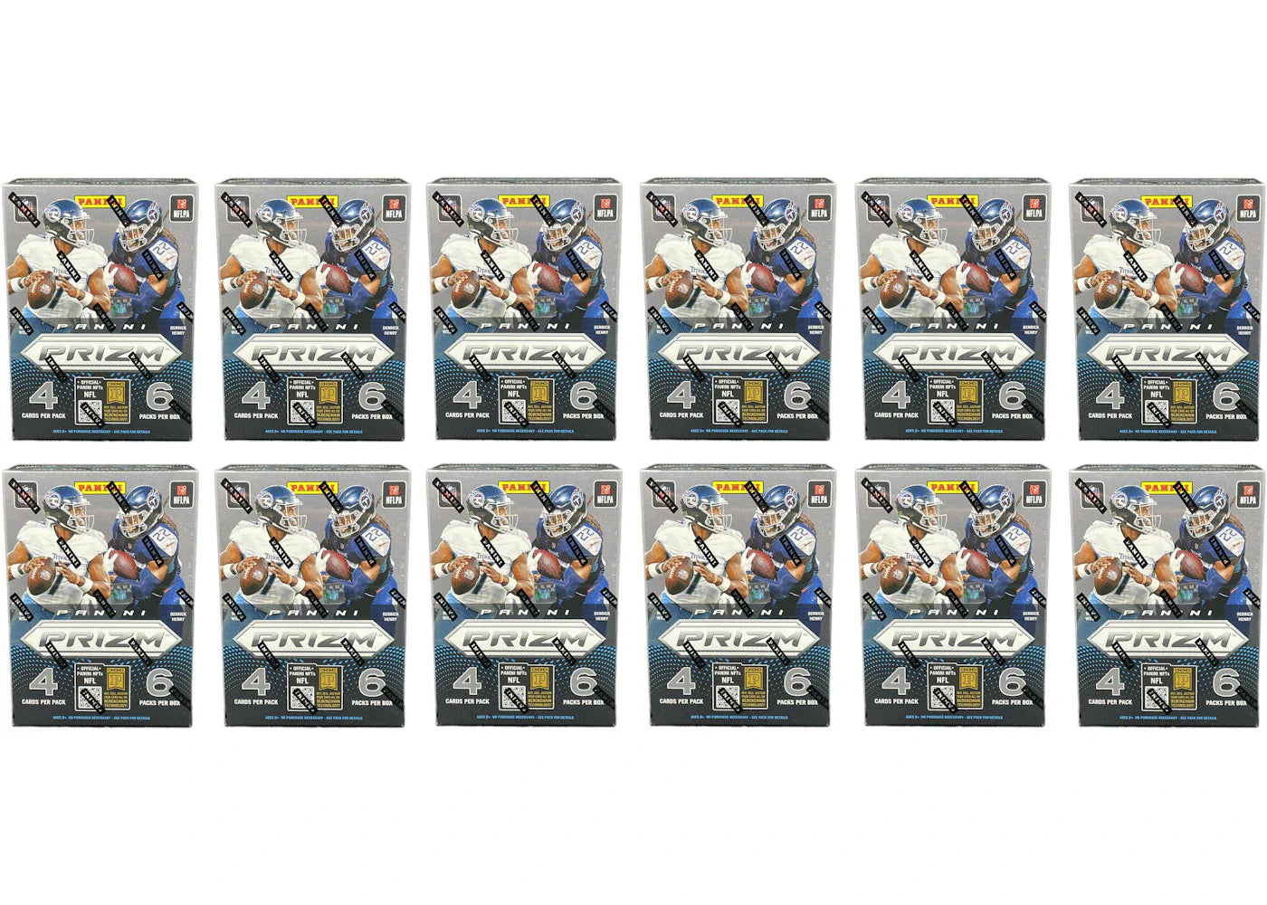 2022 Panini Prizm Football Blaster Box (Green Prizms) 12x Lot