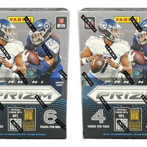 2022 Panini Prizm Football Blaster Box (Green Prizms) 2x Lot