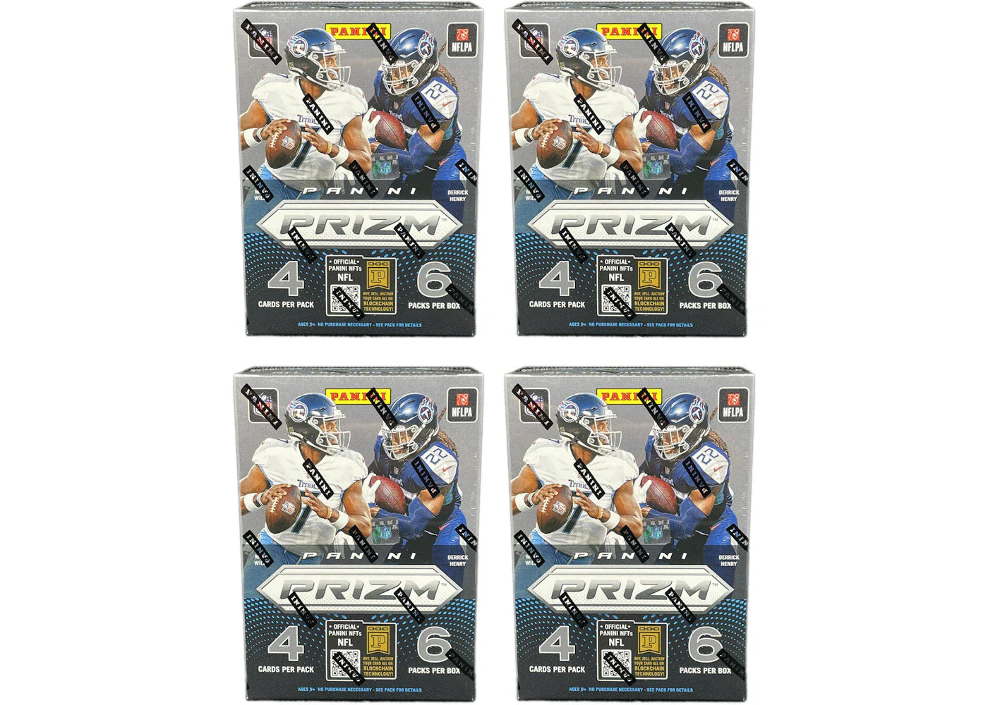 2022 Panini Prizm Football Blaster Box (Green Prizms) 4x Lot
