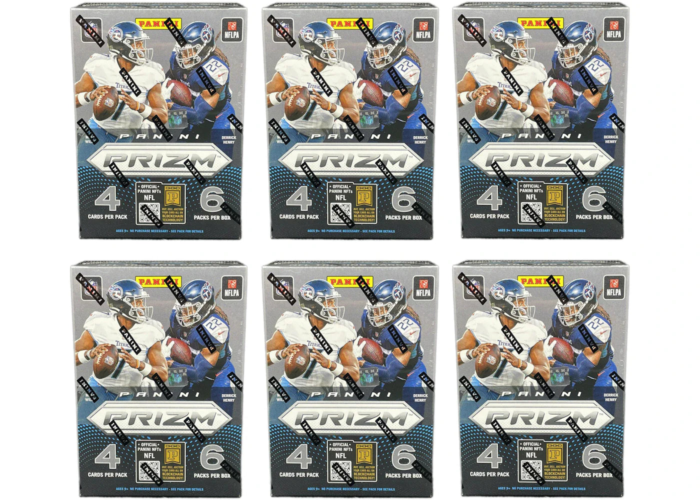2022 Panini Prizm Football Blaster Box (Green Prizms) 6x Lot