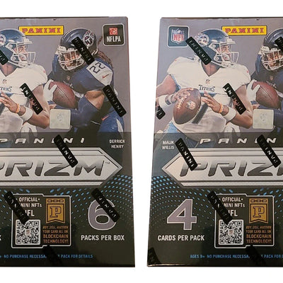 2022 Panini Prizm Football Blaster Box (Red, White, & Blue Prizms) 2x Lot