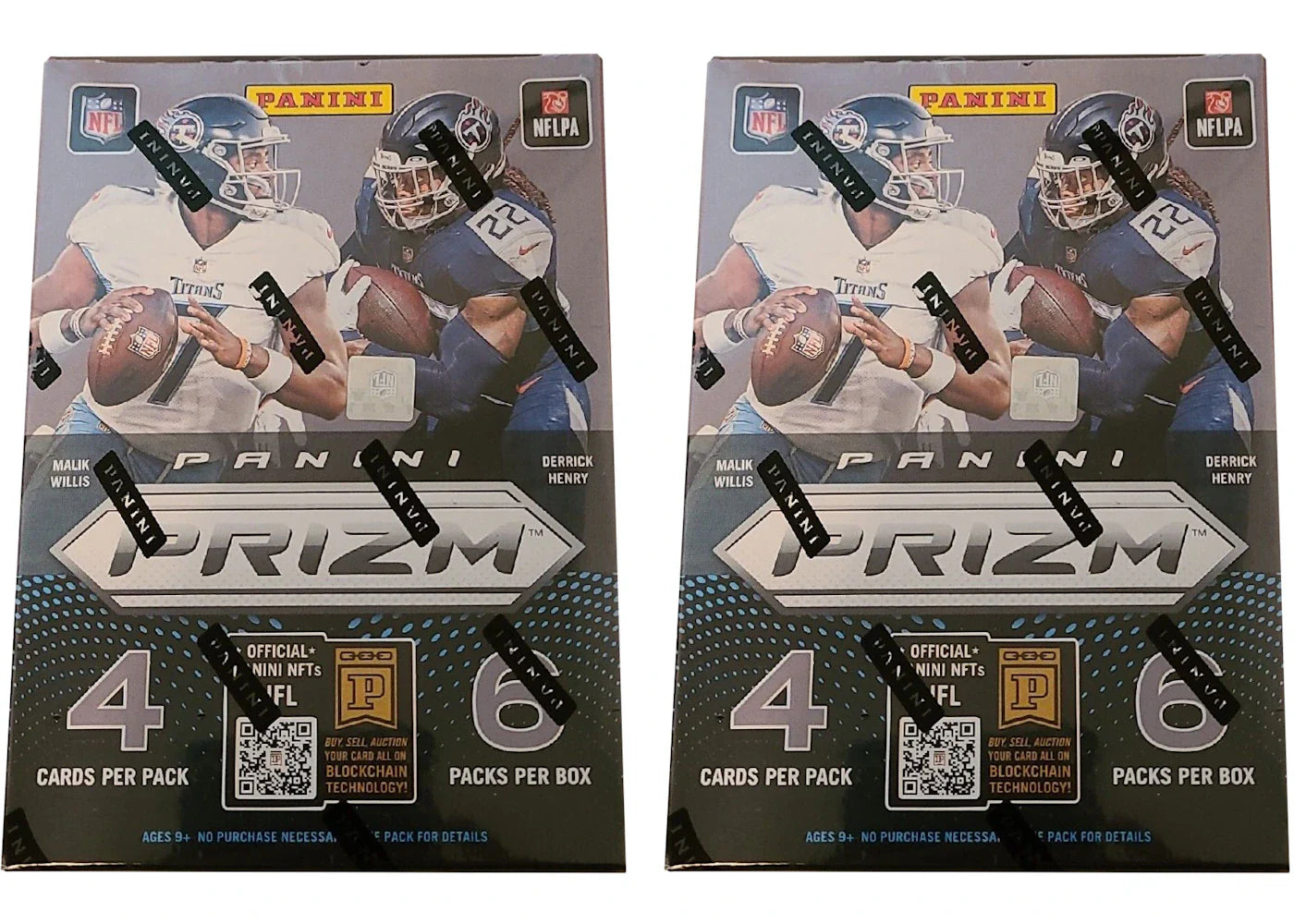 2022 Panini Prizm Football Blaster Box (Red, White, & Blue Prizms) 2x Lot
