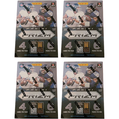 2022 Panini Prizm Football Blaster Box (Red, White, & Blue Prizms) 4x Lot