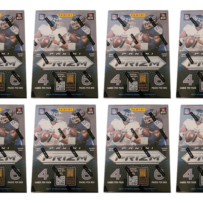 2022 Panini Prizm Football Blaster Box (Red, White, & Blue Prizms) 8x Lot