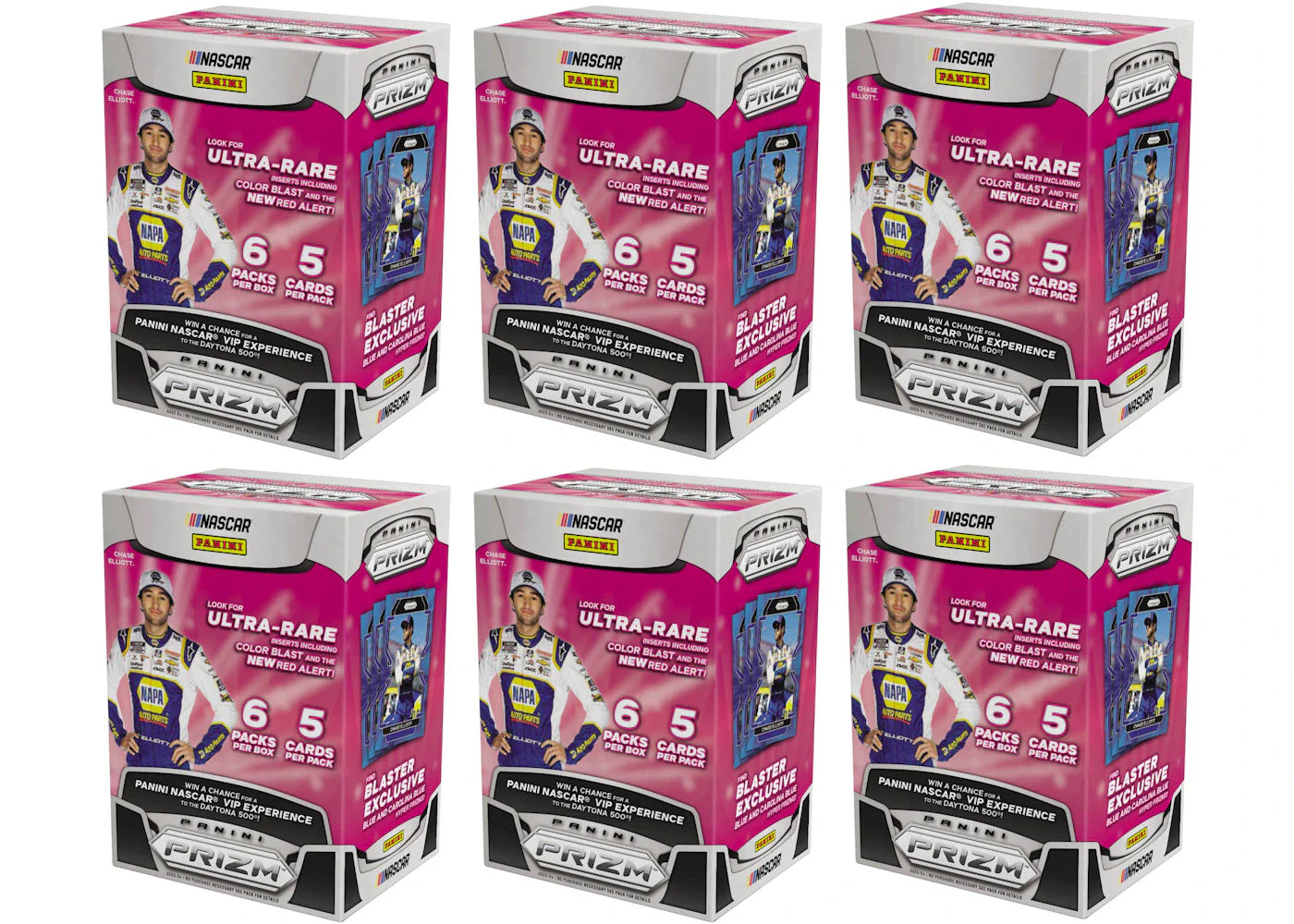 2022 Panini Prizm NASCAR Racing Blaster Box 6x Lot