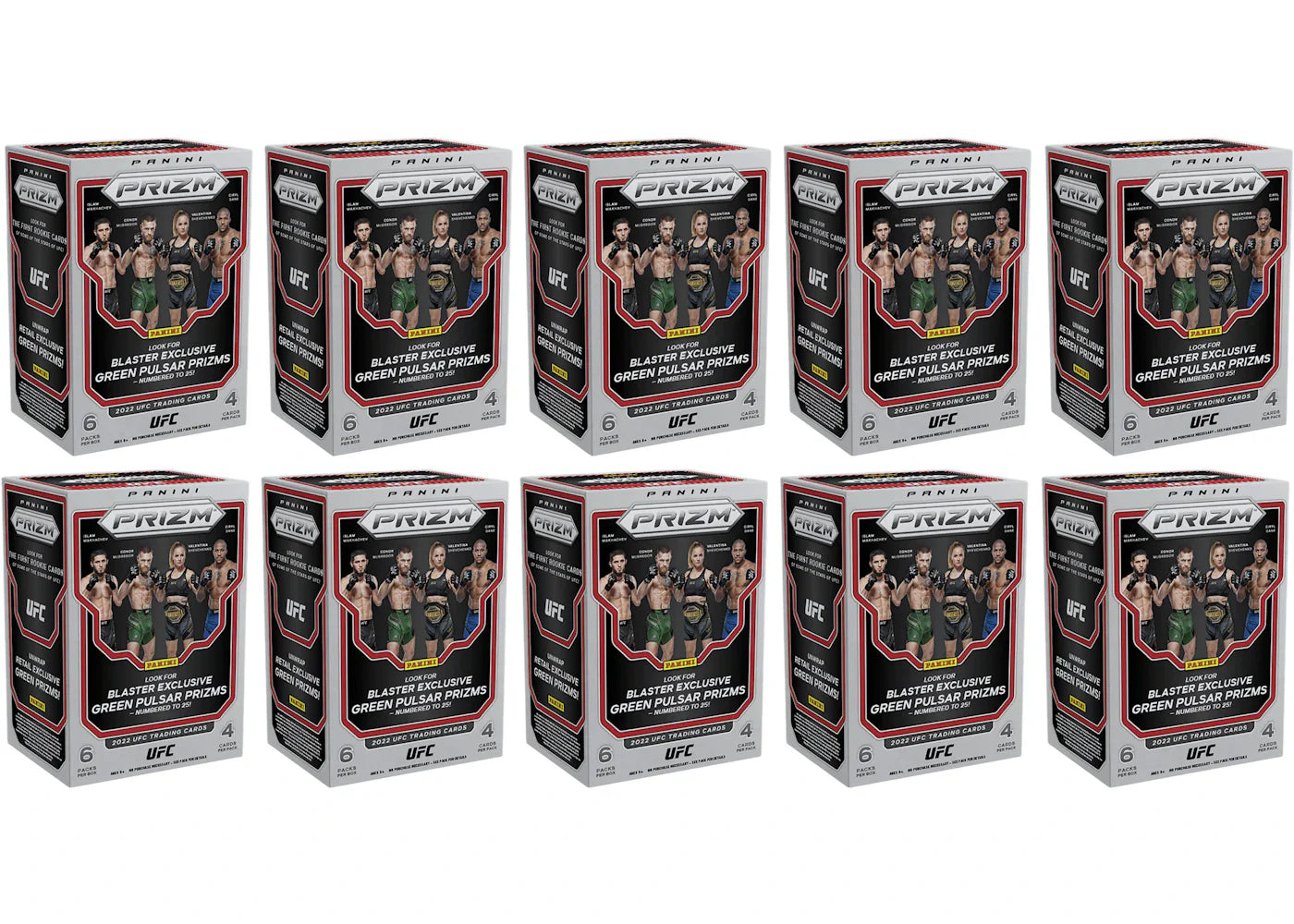 2022 Panini Prizm UFC Blaster Box 10x Lot