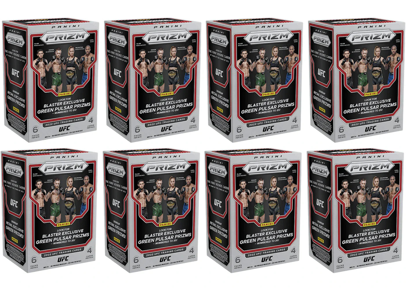 2022 Panini Prizm UFC Blaster Box 8x Lot