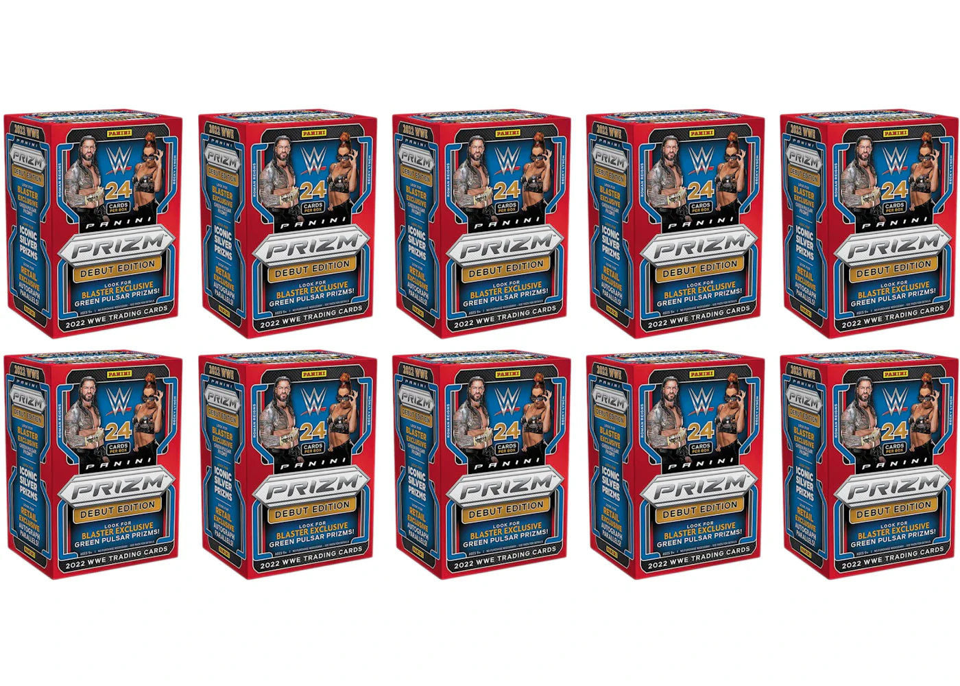2022 Panini Prizm WWE Wrestling Blaster Box 10x Lot