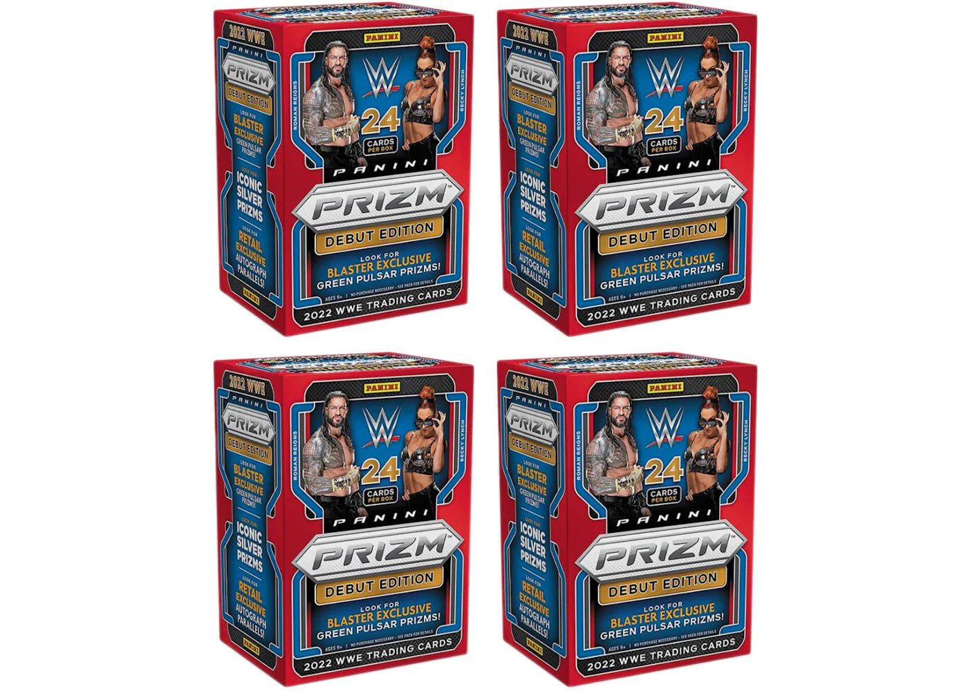 2022 Panini Prizm WWE Wrestling Blaster Box 4x Lot