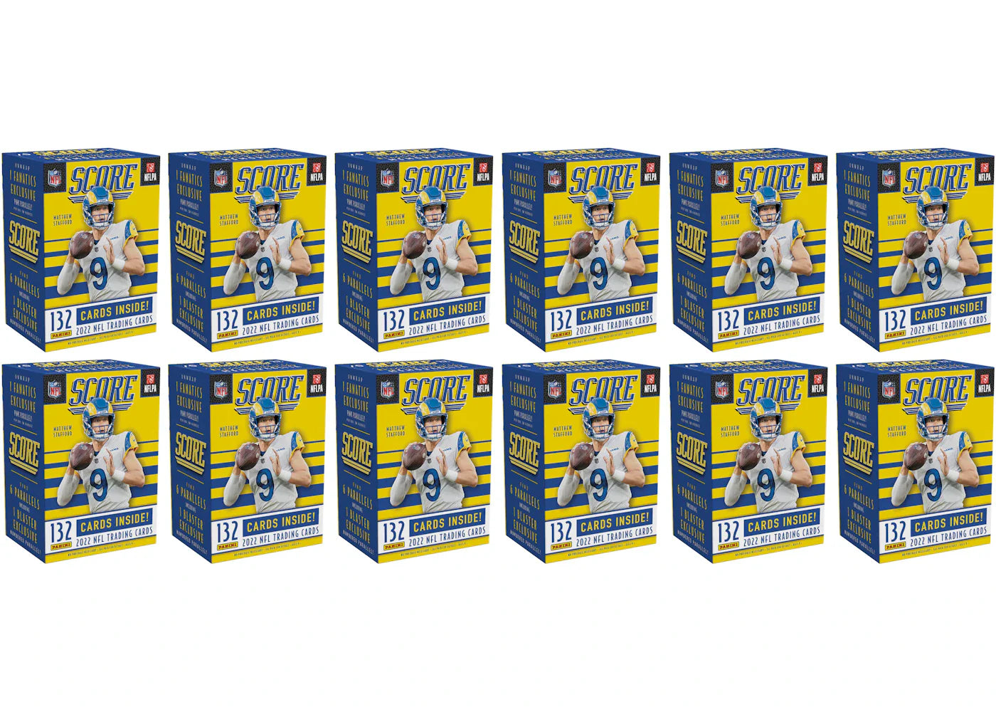 2022 Panini Score Football Fanatics Exclusive Blaster Box (Pink Parallels) 12x Lot