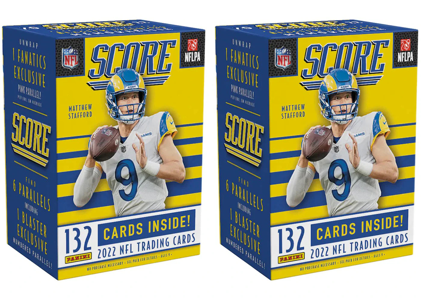 2022 Panini Score Football Fanatics Exclusive Blaster Box (Pink Parallels) 2x Lot