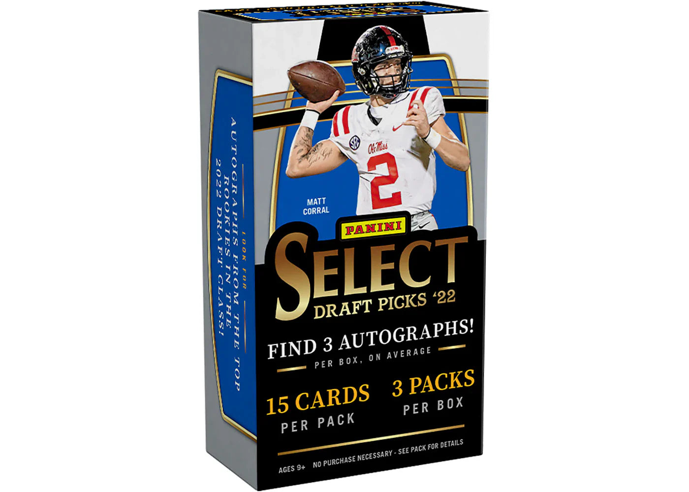 2022 Panini Select Draft Picks Collegiate Football Hobby Box