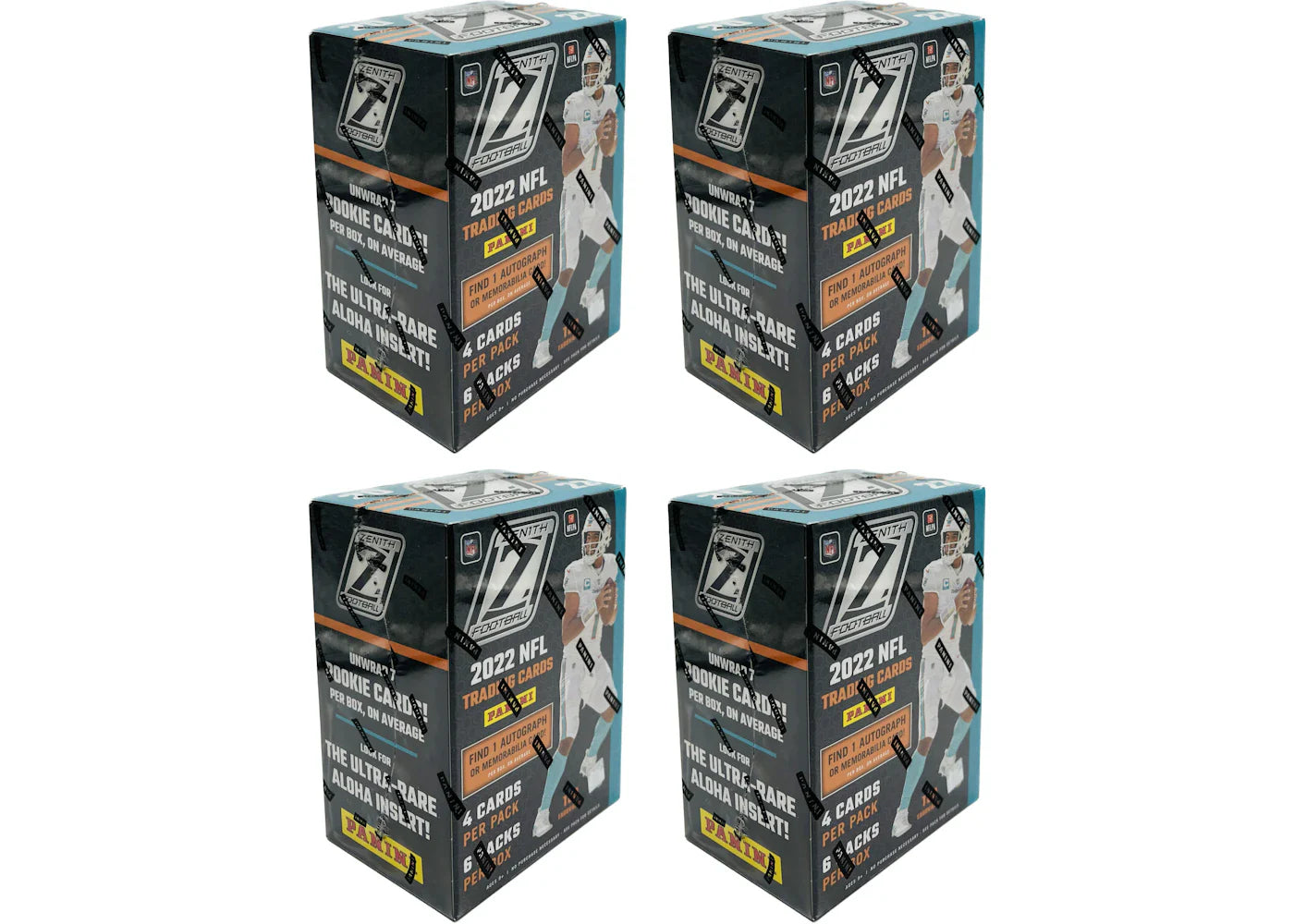2022 Panini Zenith Football Blaster Box 4x Lot