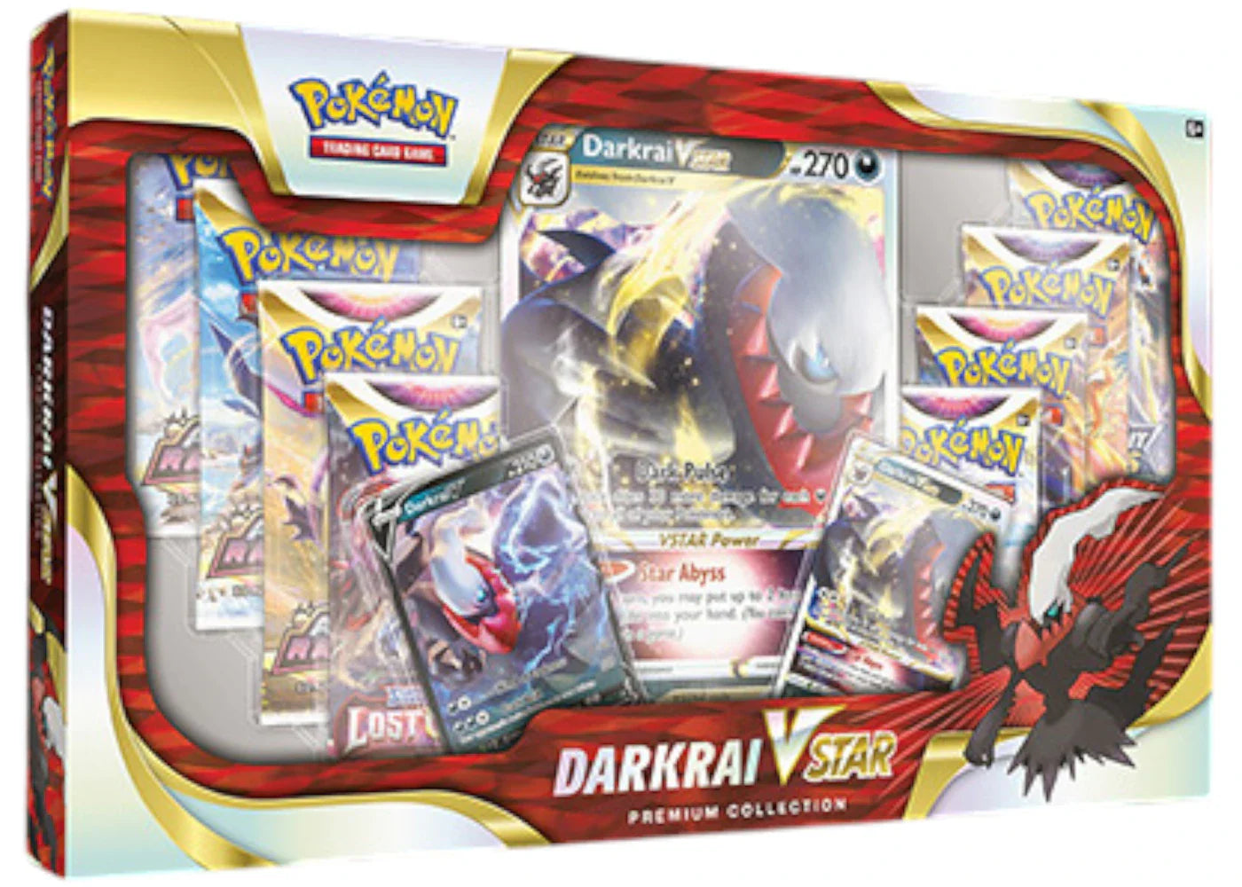 2022 Pokémon Sword & Shield Darkrai VSTAR Premium Collection Box
