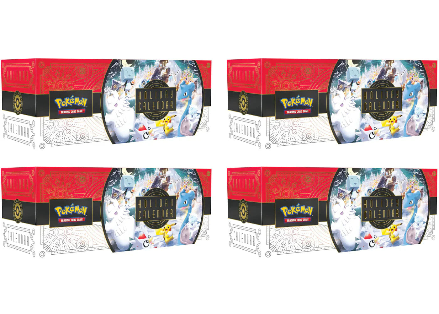 2022 Pokémon TCG Holiday Advent Calendar 4x Lot