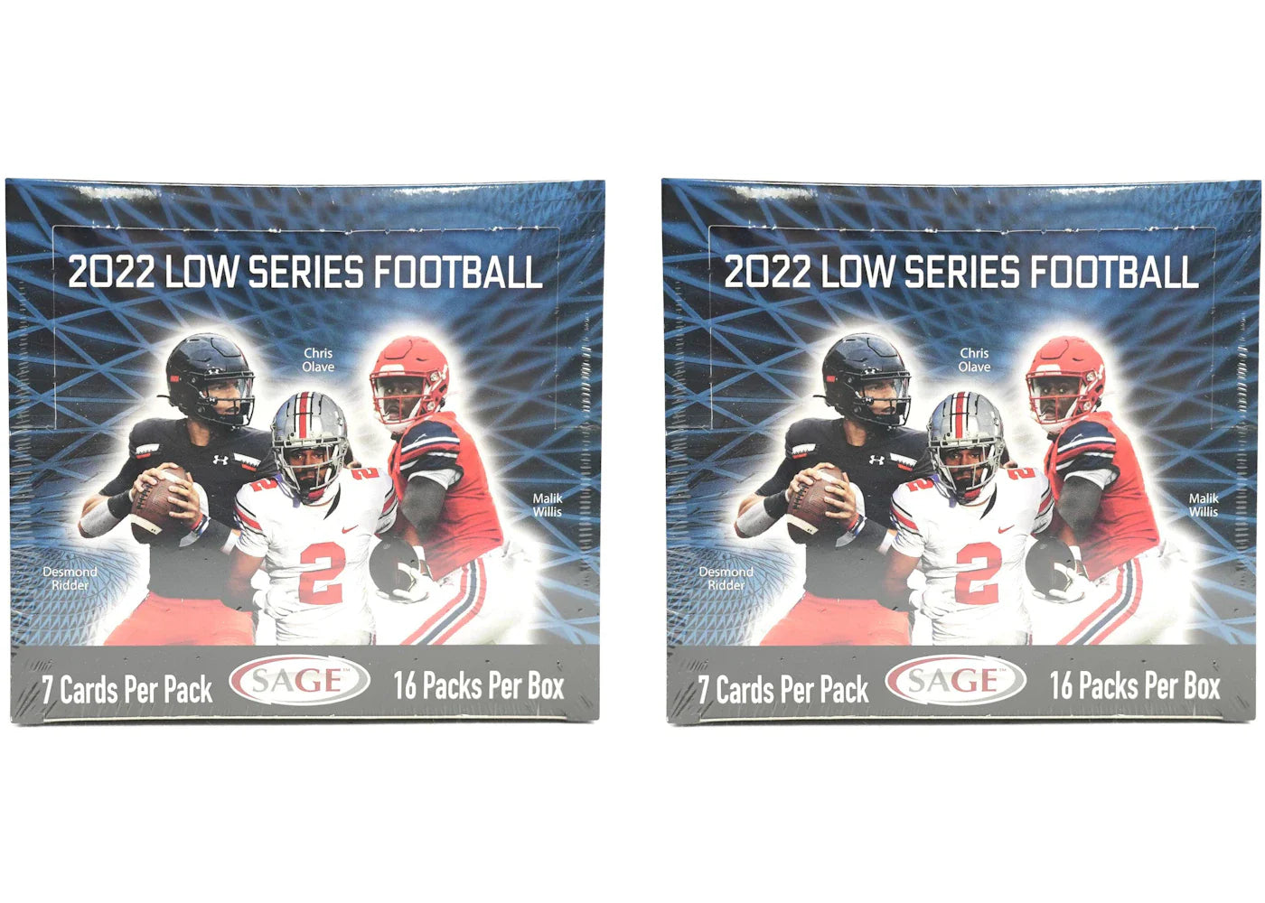2022 Sage Hit Low Series Football Hobby Box 2x Lot