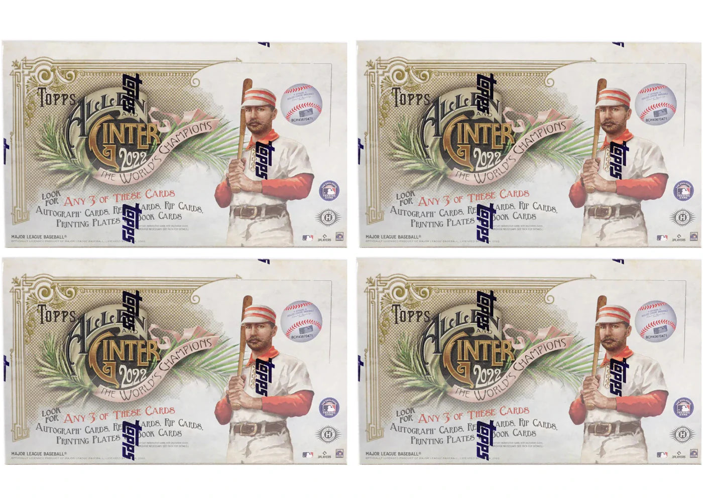 2022 Topps Allen & Ginter Baseball Hobby Box 4x Lot