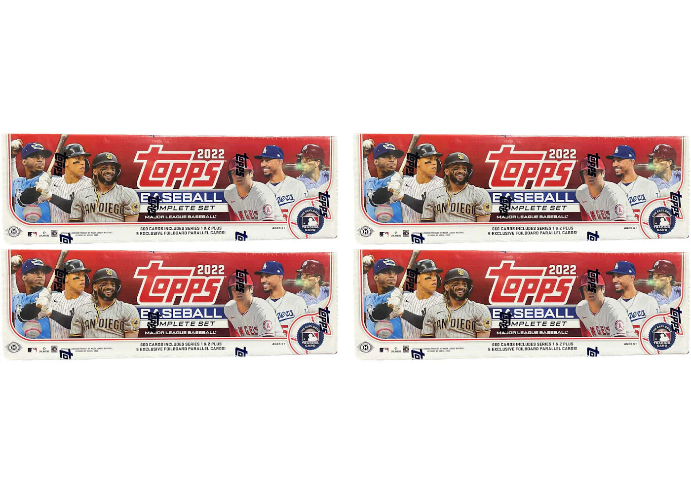 2022 Topps Baseball Complete Factory Set (Hobby Red) 4x Lot