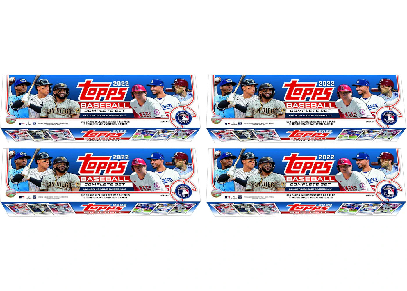 2022 Topps Baseball Complete Factory Set (Retail Blue) 4x Lot