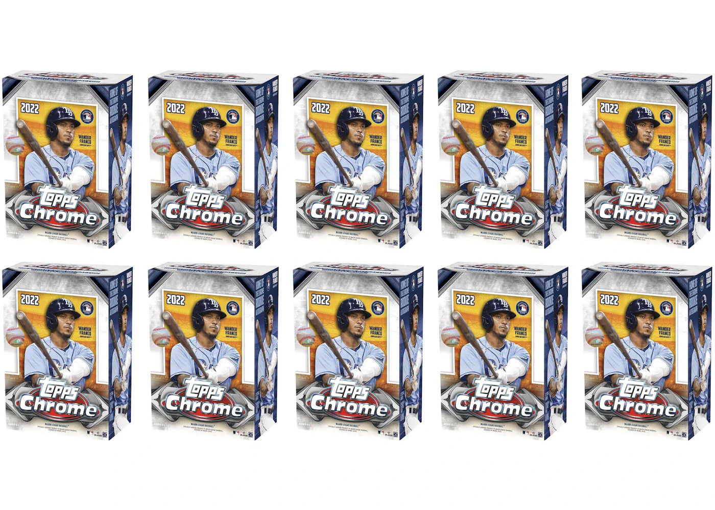 2022 Topps Chrome Baseball Blaster Box 10x Lot