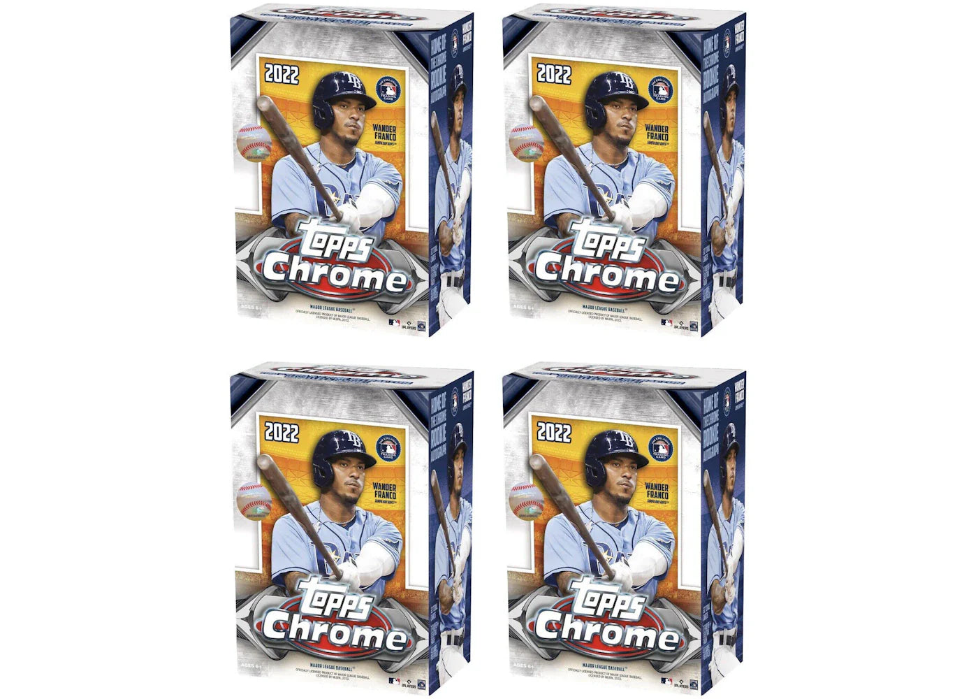 2022 Topps Chrome Baseball Blaster Box 4x Lot