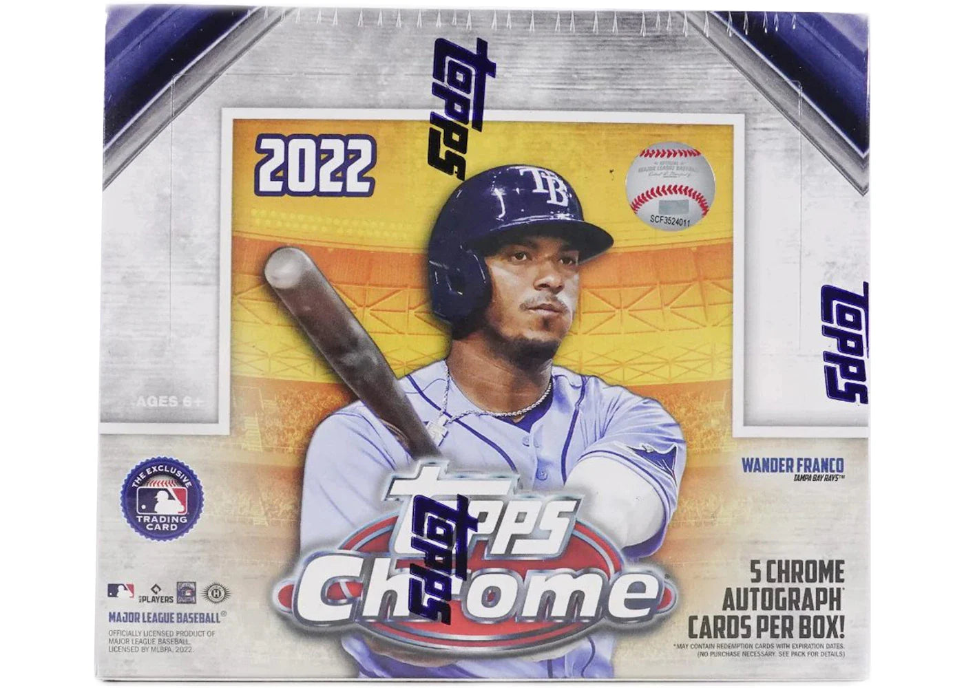 2022 Topps Chrome Baseball HTA Hobby Jumbo Box (Bonus Pack Not Included)