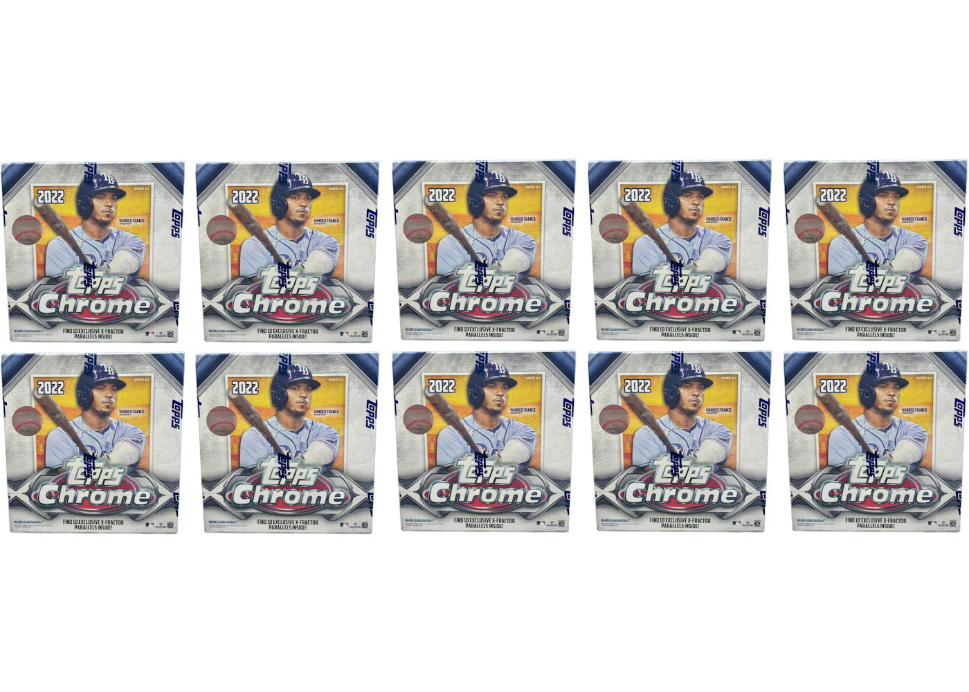 2022 Topps Chrome Baseball Mega Box 10x Lot