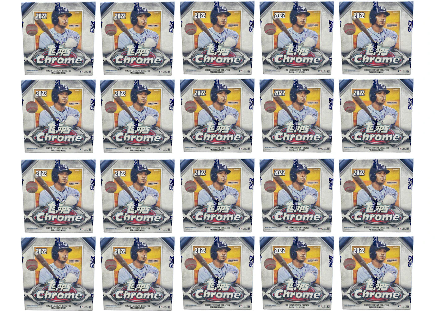 2022 Topps Chrome Baseball Mega Box 20x Lot