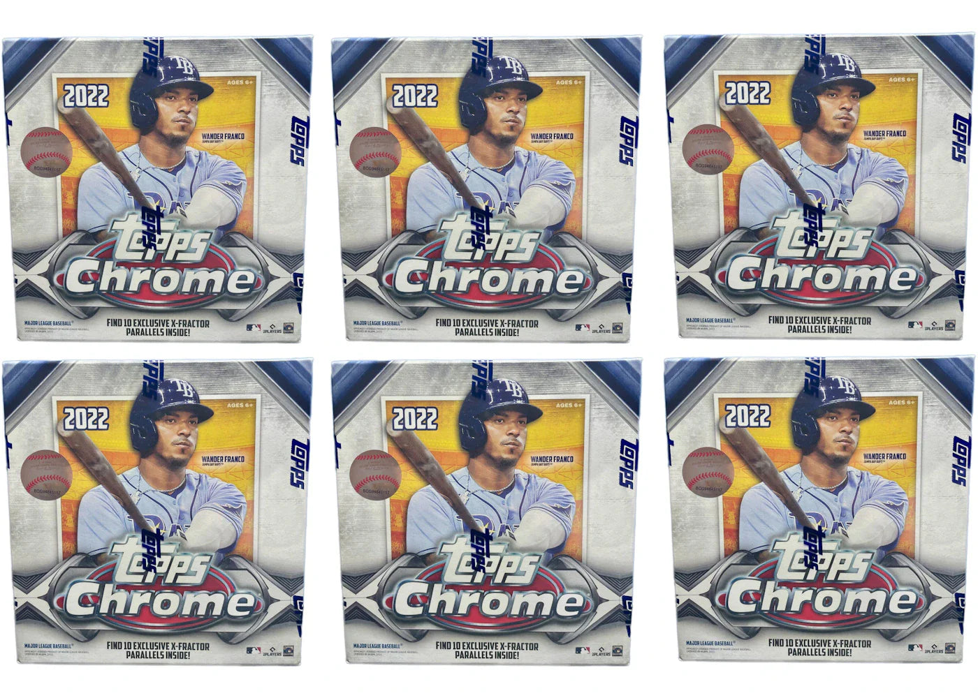 2022 Topps Chrome Baseball Mega Box 6x Lot