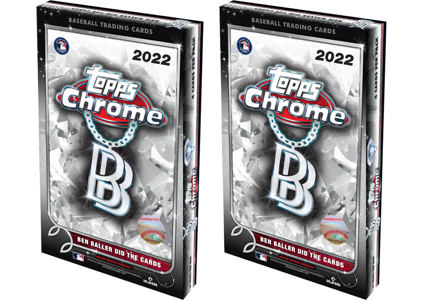 2022 Topps Chrome Ben Baller Baseball Hobby Box 2x Lot