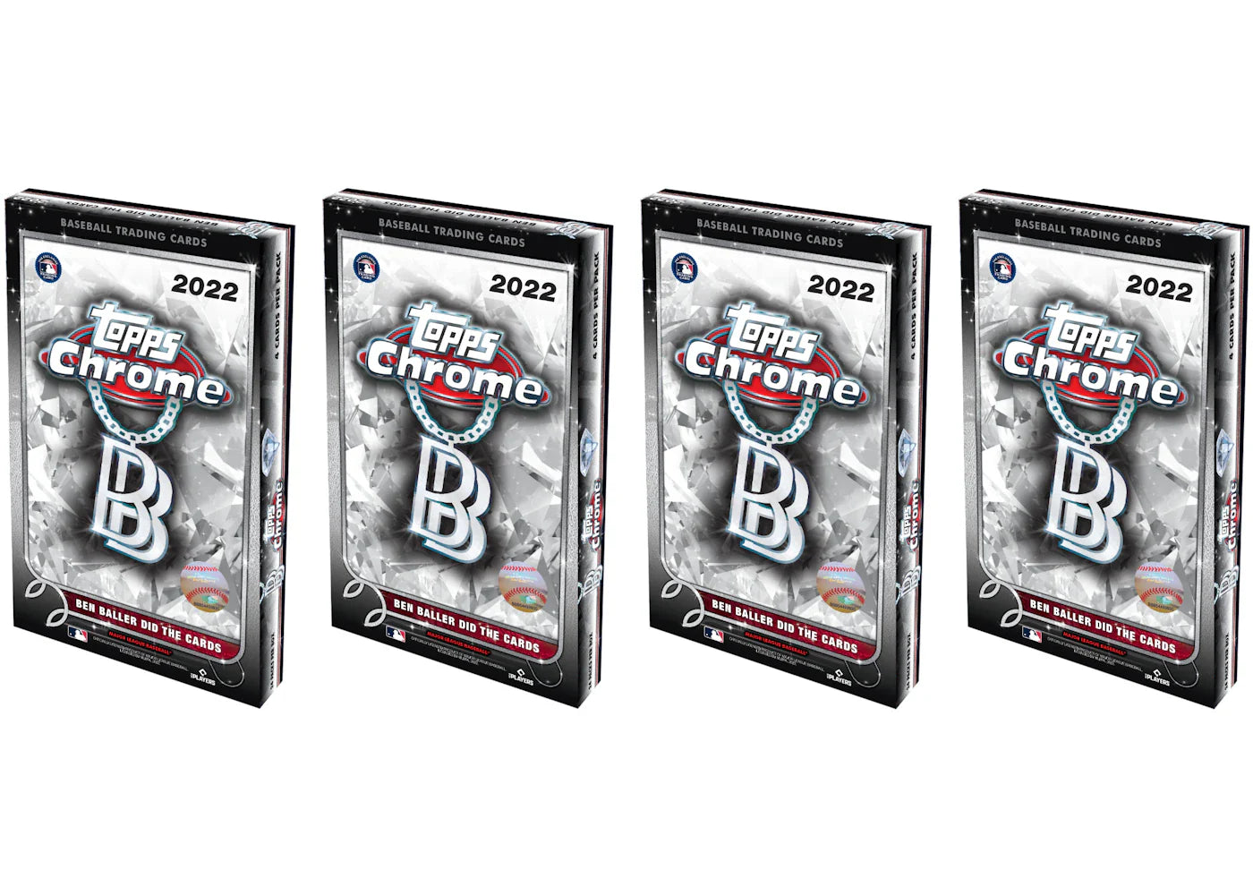2022 Topps Chrome Ben Baller Baseball Hobby Box 4x Lot