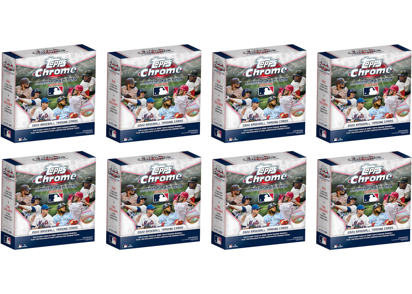 2022 Topps Chrome Logofractor Edition Baseball Box 8x Lot