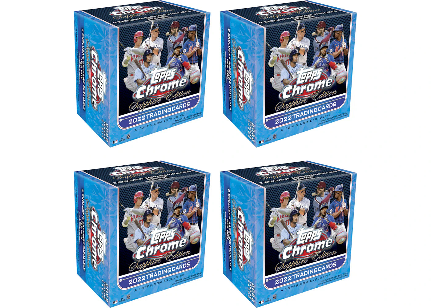 2022 Topps Chrome Sapphire Edition Baseball Box 4x Lot