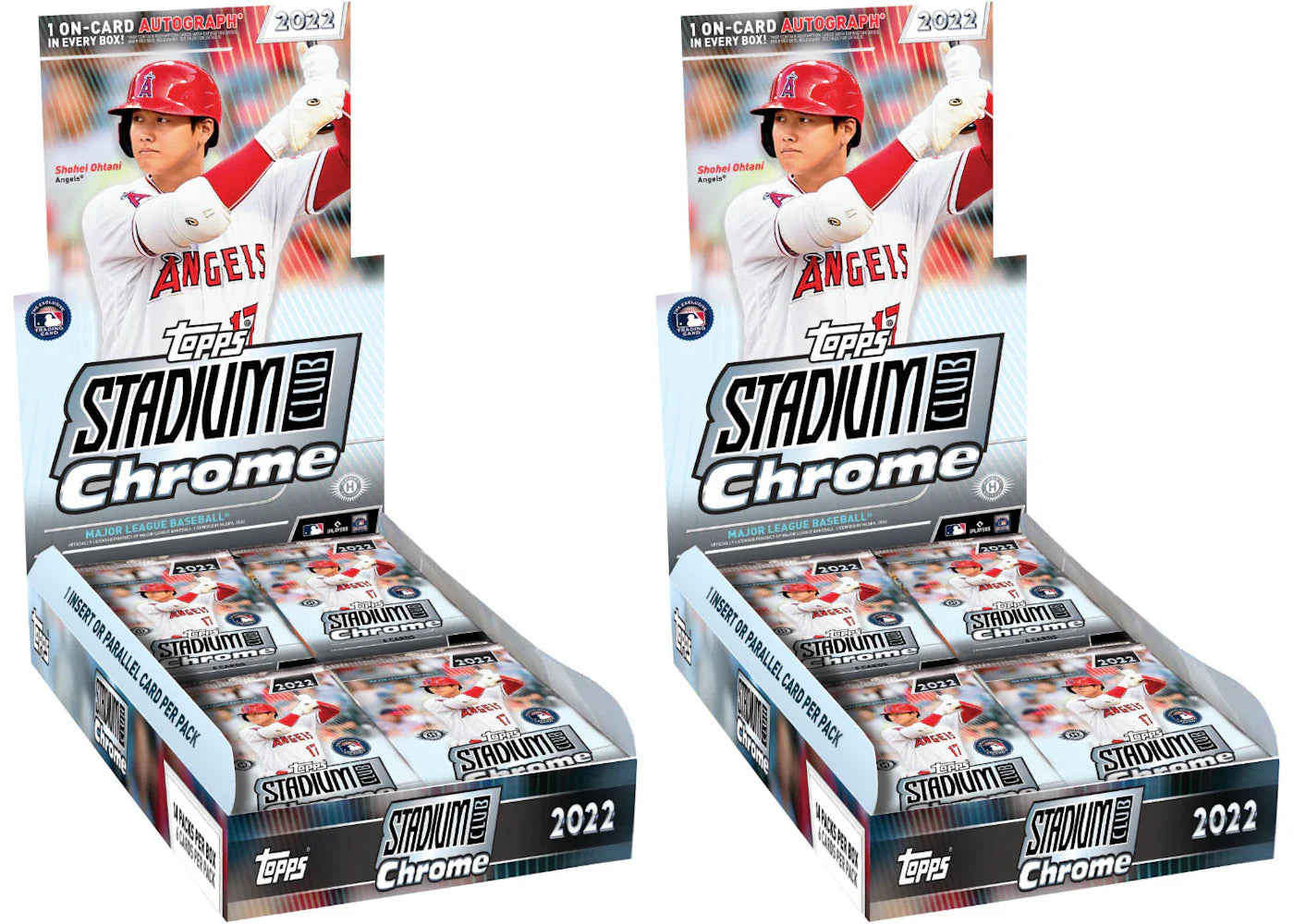 2022 Topps Chrome Stadium Club Baseball Hobby Box 2x Lot