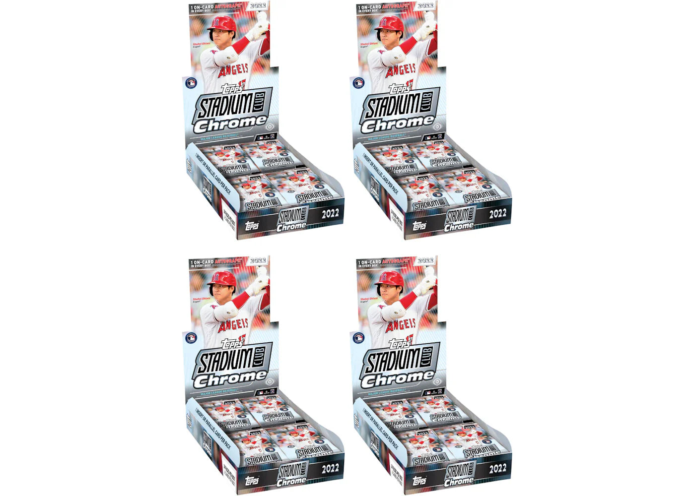 2022 Topps Chrome Stadium Club Baseball Hobby Box 4x Lot