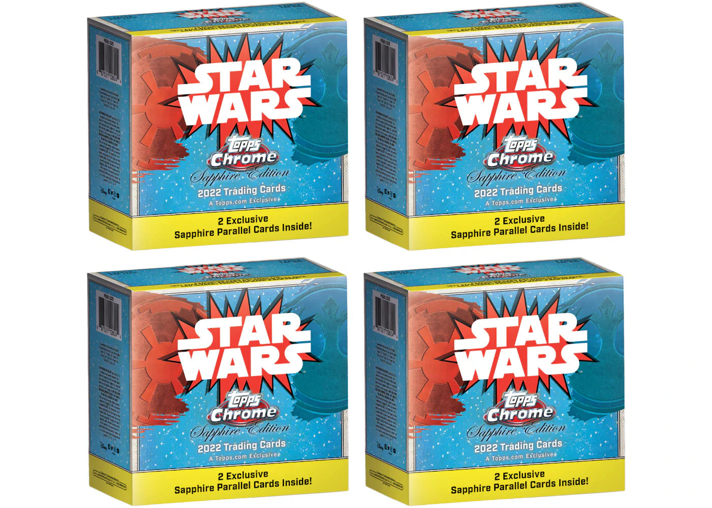 2022 Topps Chrome Star Wars Sapphire Edition Box 4x Lot