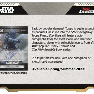 2022 Topps Finest Star Wars Hobby Box
