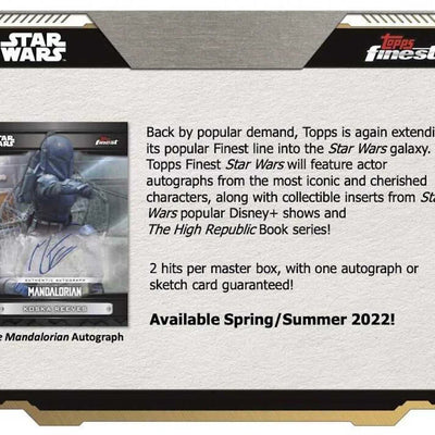 2022 Topps Finest Star Wars Hobby Box