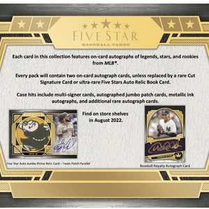 2022 Topps Five Star Baseball Hobby Box