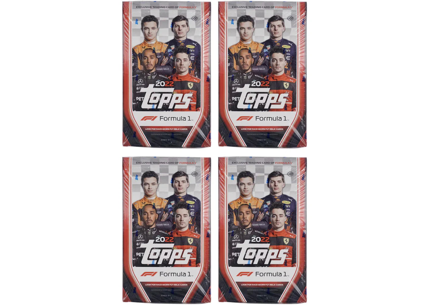 2022 Topps Formula 1 Racing Hobby Box 4x Lot