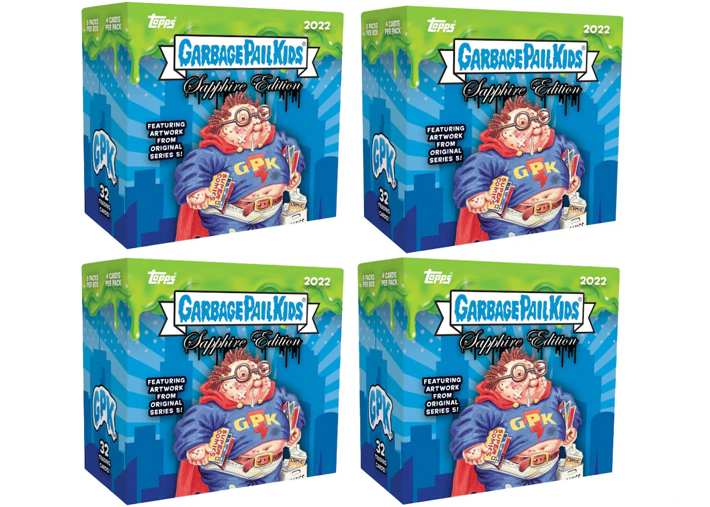 2022 Topps Garbage Pail Kids Sapphire Edition Hobby Box 4x Lot