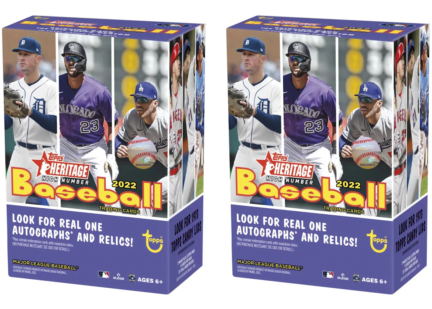 2022 Topps Heritage High Number Baseball Blaster Box 2x Lot