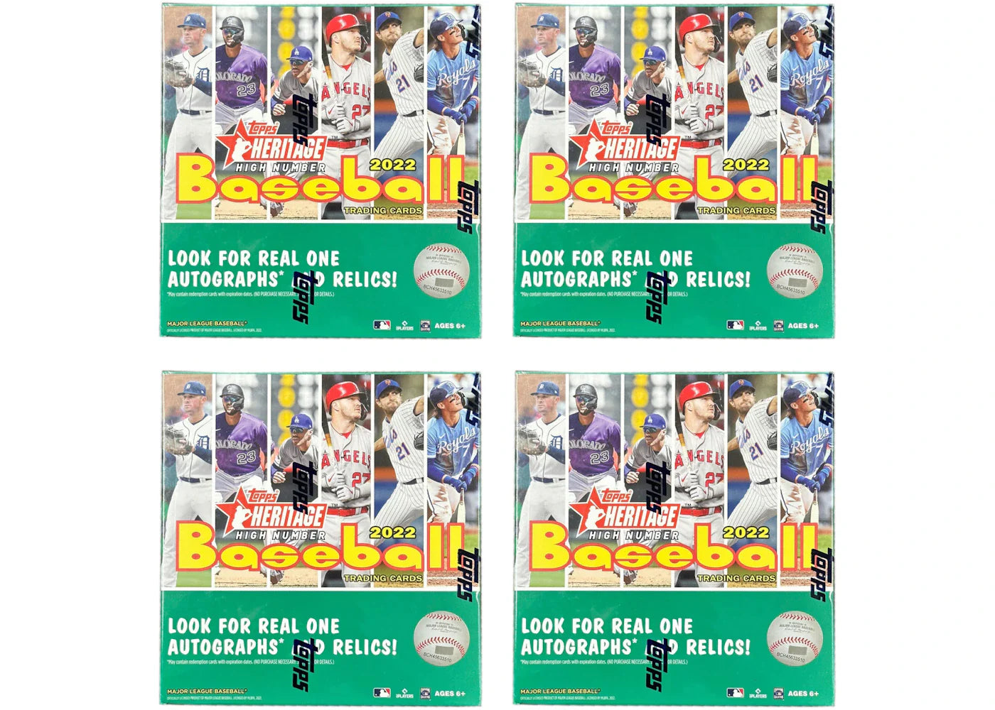 2022 Topps Heritage High Number Baseball Mega Box 4x Lot