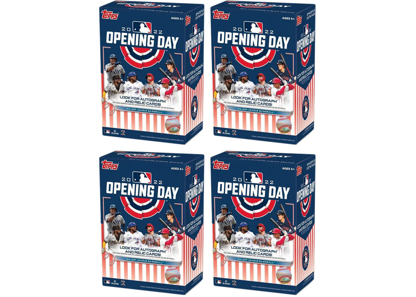 2022 Topps Opening Day Baseball Blaster Box 4x Lot