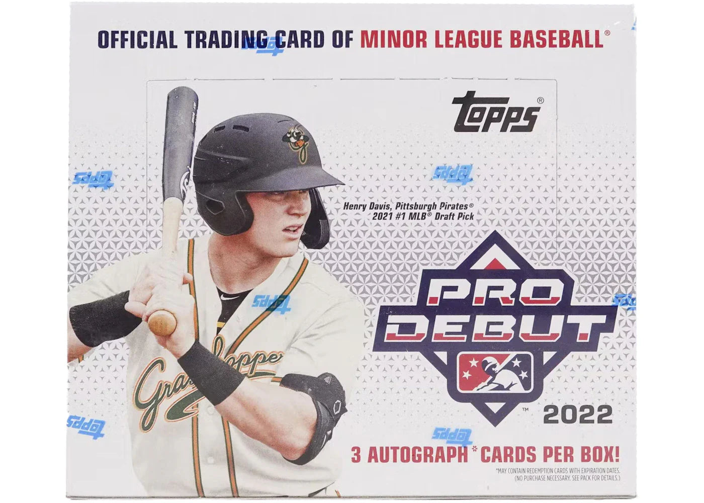 2022 Topps Pro Debut Baseball HTA Hobby Jumbo Box (3 Autographs)