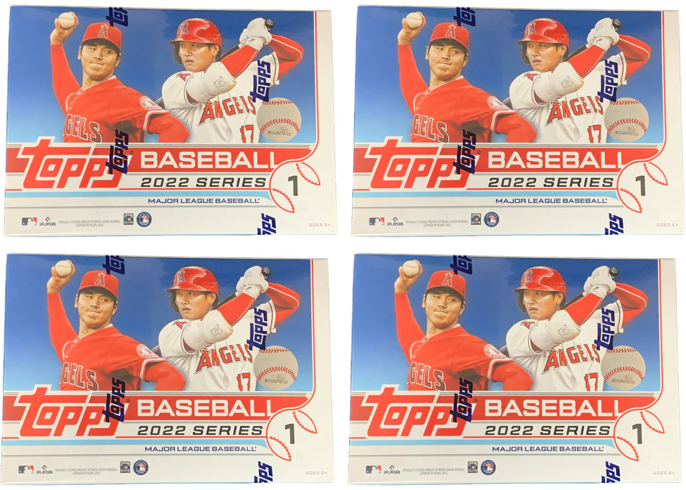 2022 Topps Series 1 Baseball Target Mega Box (Rectangular Box) 4x Lot