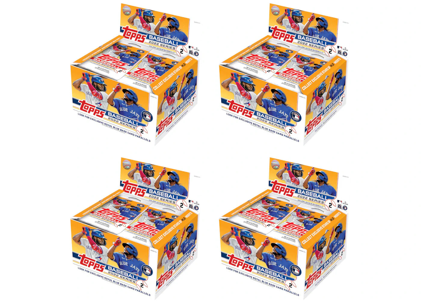 2022 Topps Series 2 Baseball 24 Pack Retail Box 4x Lot